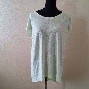 Eileen Fisher Hemp Organic Cotton Jersey Knit Top Size S
